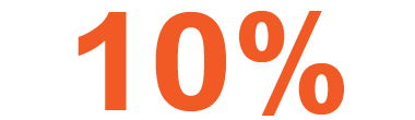 10％