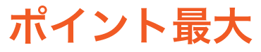 ポイント最大