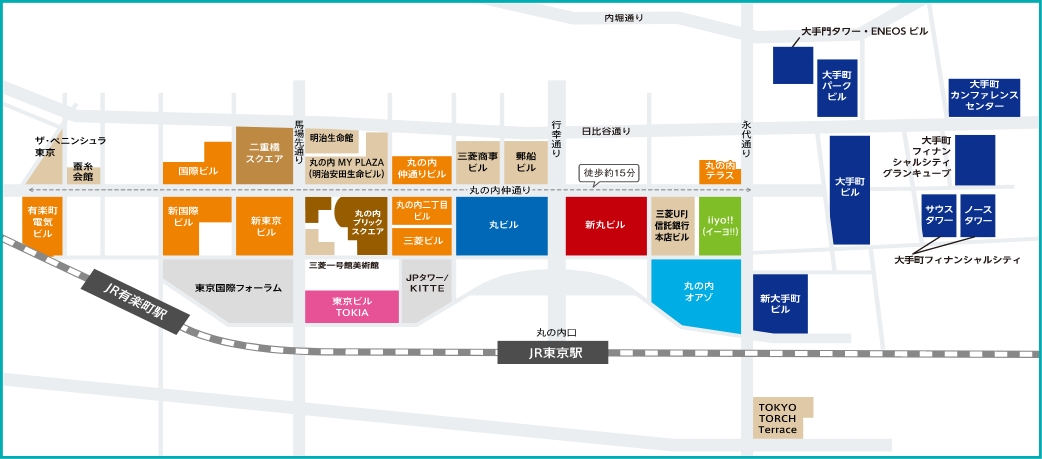 丸の内エリアマップ